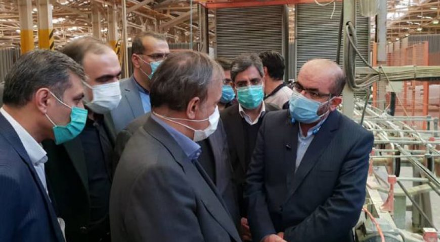 وزیر صنعت از شرکت آپادانا سرام بازدید کرد