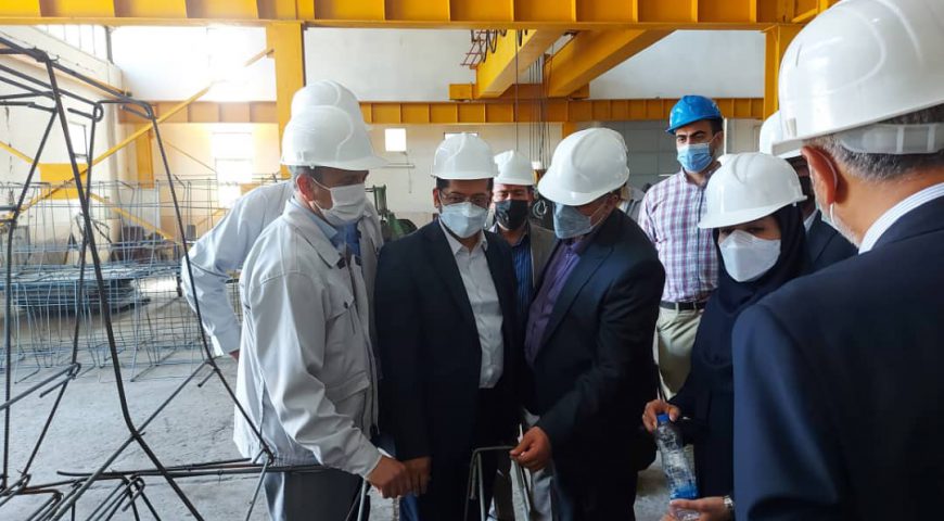 بازدید دکتر حسن تاجیک مدیرعامل هلدینگ آتیه صبا از شرکت تولیدی تجهیزات ایمنی راهها