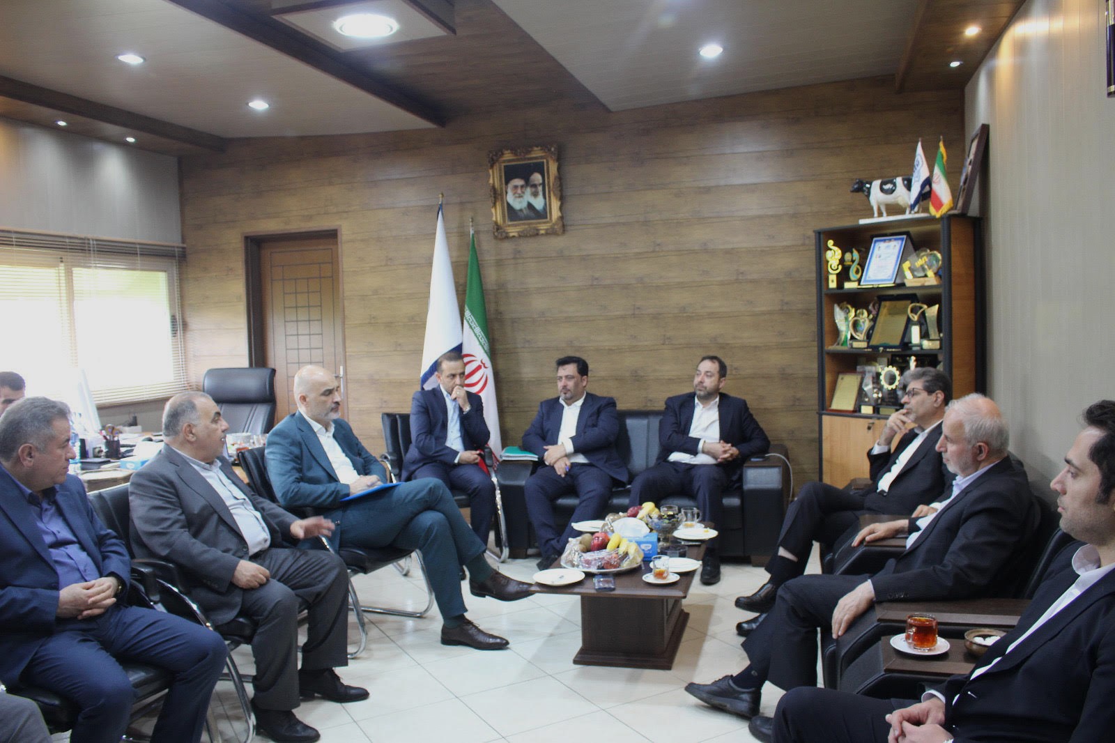بازدید مدیران عامل صندوق بازنشستگی کشوری و هلدینگ آتیه صبا از پگاه گیلان
